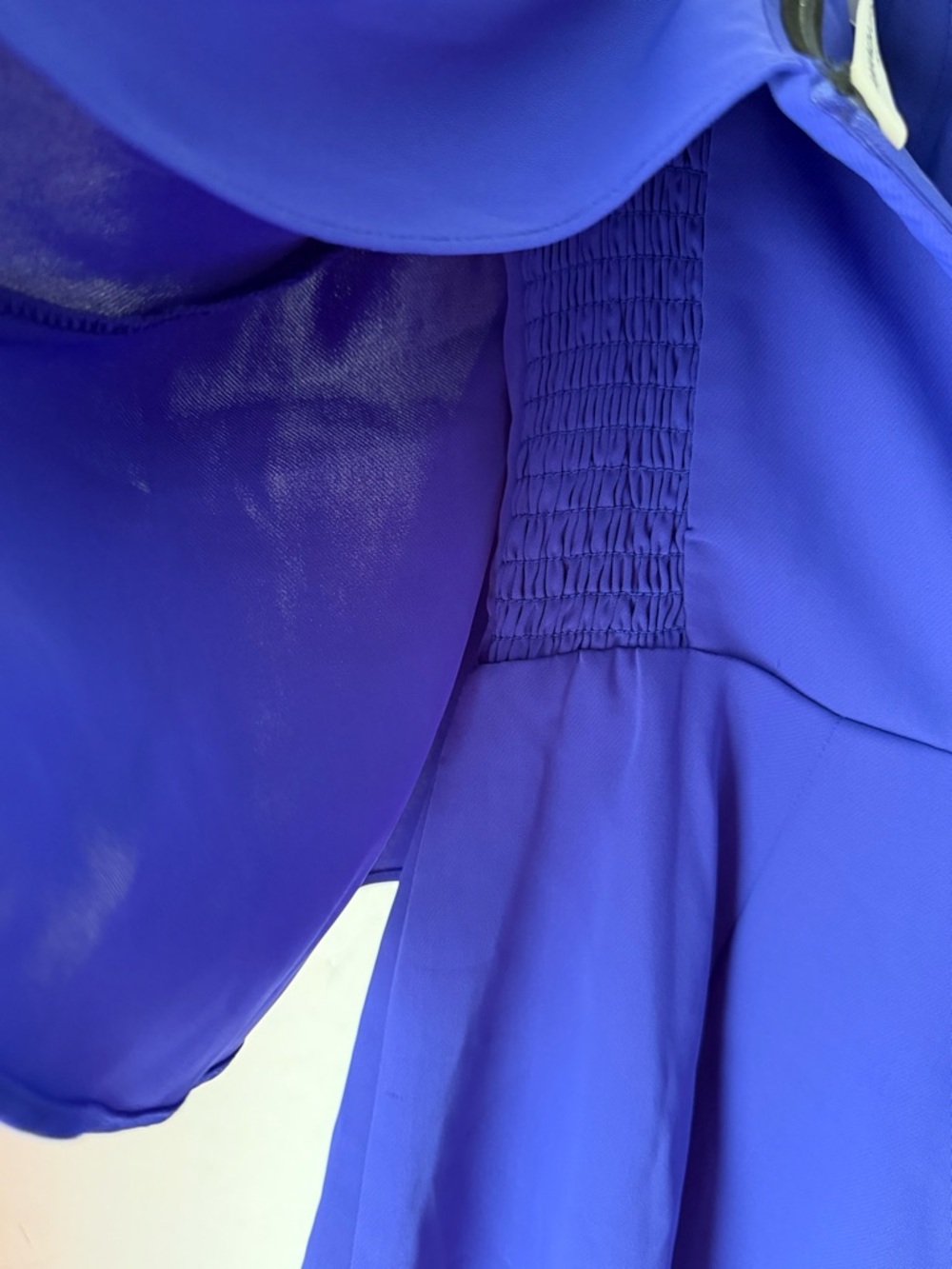 Amanda Uprichard Royal Blue Strapless Solid Crepe Romper One-Piece Women S - Picture 6 of 11